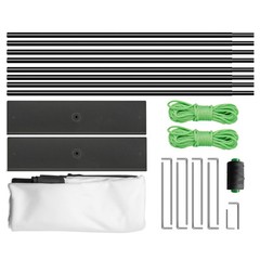 VEVOR Outdoor Movie Screen w/ Stand Portable Projector Screen 150″ 16:9 HD 4K