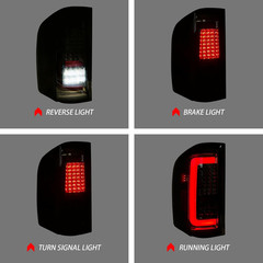 2007-13 Silverado 1500 2500HD 3500HD Full LED Tail Lights–Compatible Replacement