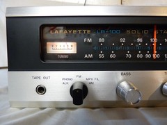 Lafayette LR-100 Stereo Receiver Vintage Japan 1970 *SEE VIDEO* Awesome Shape