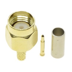 10Pcs SMA Male Female crimp For RG174 RG316 LMR100 Coaxial cable RF connector