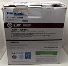 Panasonic KX-TGE633 DECT 6.0 Expandable Cordless Phone with Dig. Answering: 4B1