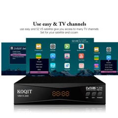 HEVC FTA Satellite Decoder TV Receiver Sat Finder H265 Media Push Meecast Tv box