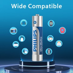 Genuine 100% PHILIPS 24 Packs 1.5v Ultra Alkaline Batteries AAA AA Size New