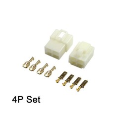 5 Sets 6.3mm 2-8 Pin Electrical Wire Connector Male Female Socket Plug Terminals