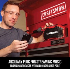 CRAFTSMAN V20 Bluetooth Speaker CMCR001B 20V MAX Jobsite NEW