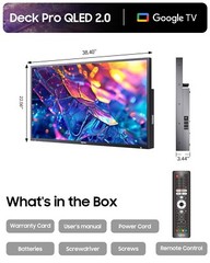 43″ QLED Outdoor TV SYLVOX SMART Google TV Waterproof 1000nits For Partial Sun