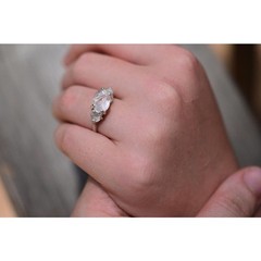 Alternative Engagement Ring Raw rustic Boho Promise Ring dainty unique s…