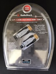 RadioShack 6 ft. 1.82M High Speed HDMI Cable 24K Gold Plated Connectors