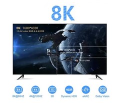 2.1 48Gbps 8K HDMI Cable HDMI High Speed Braided UHD HDTV 3D Dolby HDCP eARC HDR