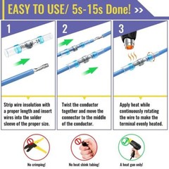 50-1000Pcs Waterproof Seal Solder Stick Heat Shrink Solder Wire Butt Connectors