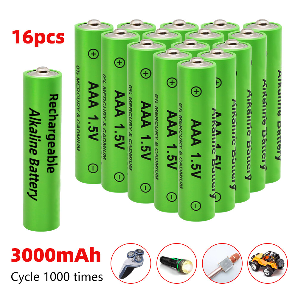 Lots 3000mAh AA /AAA Recargables Alcalinas Alkaline Baterias / Battery Charger