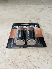 2 Pack Duracell C2 Alkaline Batteries. Trusted Brand, 10 Years Guarantee. New.
