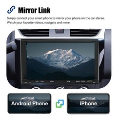 ESSGOO Bluetooth Car Stereo Radio Single 1 Din MP3 Player FM USB SD AUX RDS