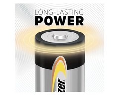 C Batteries 12 Pack Alkaline Long-Lasting Household Power Emergency Use