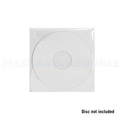 100 CPP Clear Plastic Sleeve Bag Envelope with Flap For CD DVD Disc 60 Microns