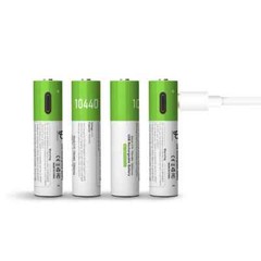 3.7V 10440 USB Rechargeable Li-ion Battery AAA for Headlamp Mechanical Mod Torch