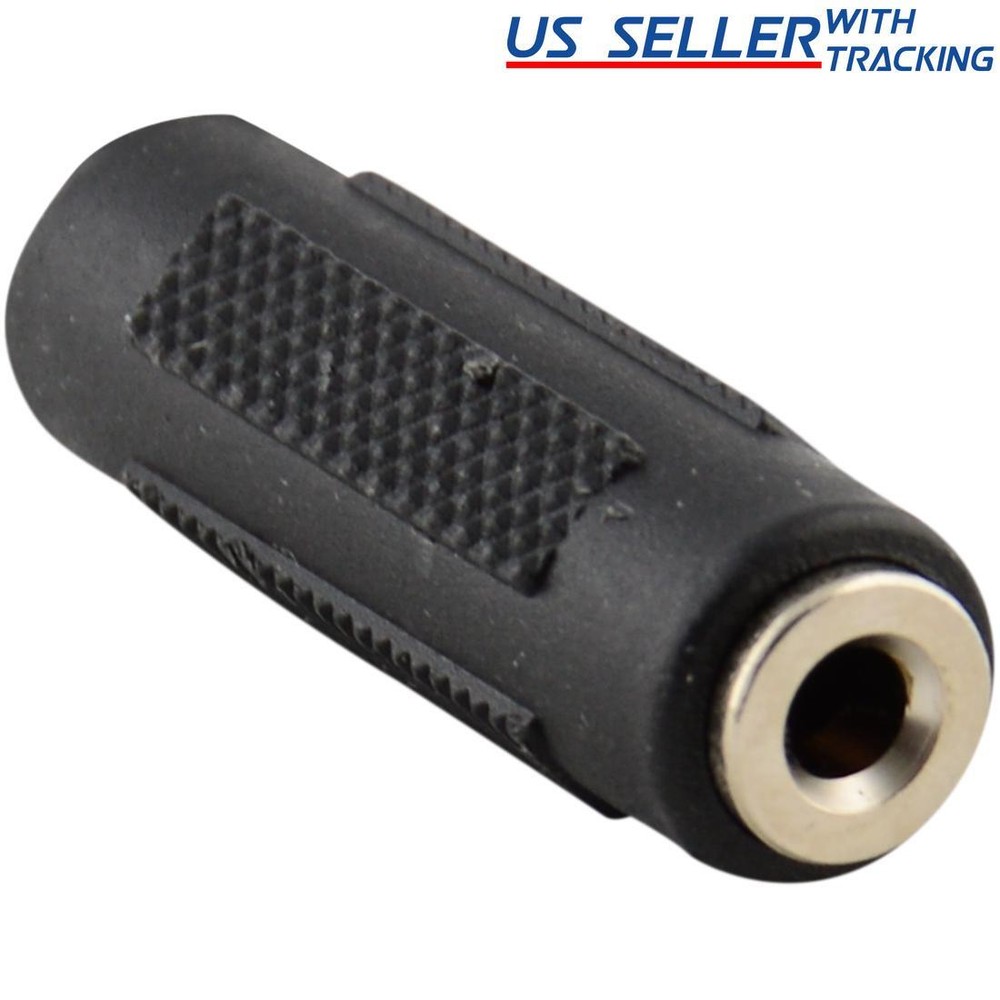 10pcs 3.5mm Aux Coupler Female F/F Stereo Audio Extension 1/8″ Cable Adapter