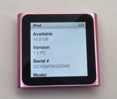 Apple iPod Nano (A1366) 6th Generation 16GB – Color Pink