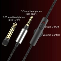 Philips Audio Wired Headphones with Microphone -Over-Ear Open-Back SHP9600MB