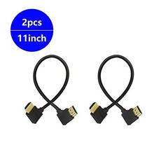 Gold Plated High Speed 90 Angle Right HDMI Male to Left HDMI Male Adapter
