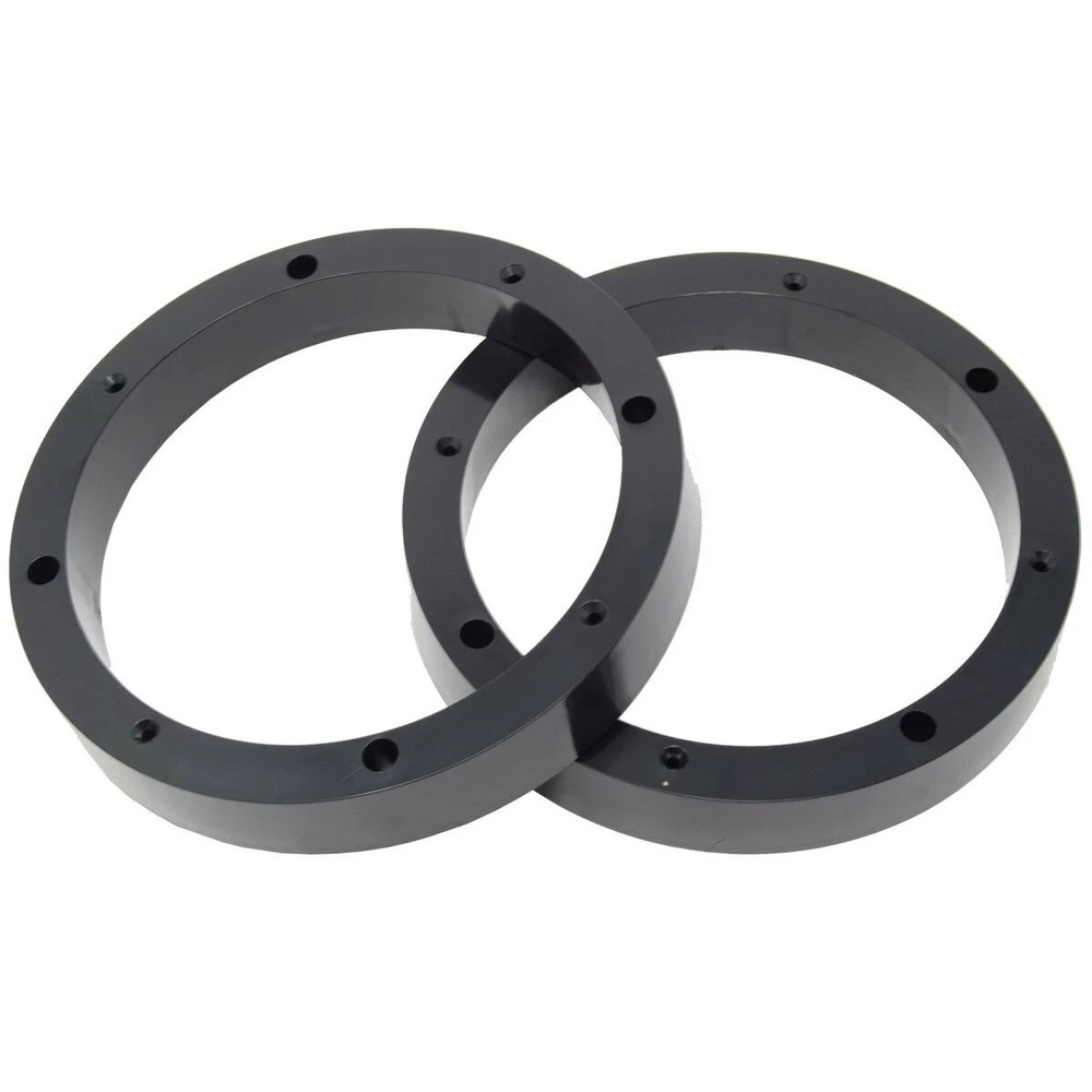 2× 6.5″ Plastic Speaker Spacer Rings Bracket Subwoofer Custom Mounting Adapter