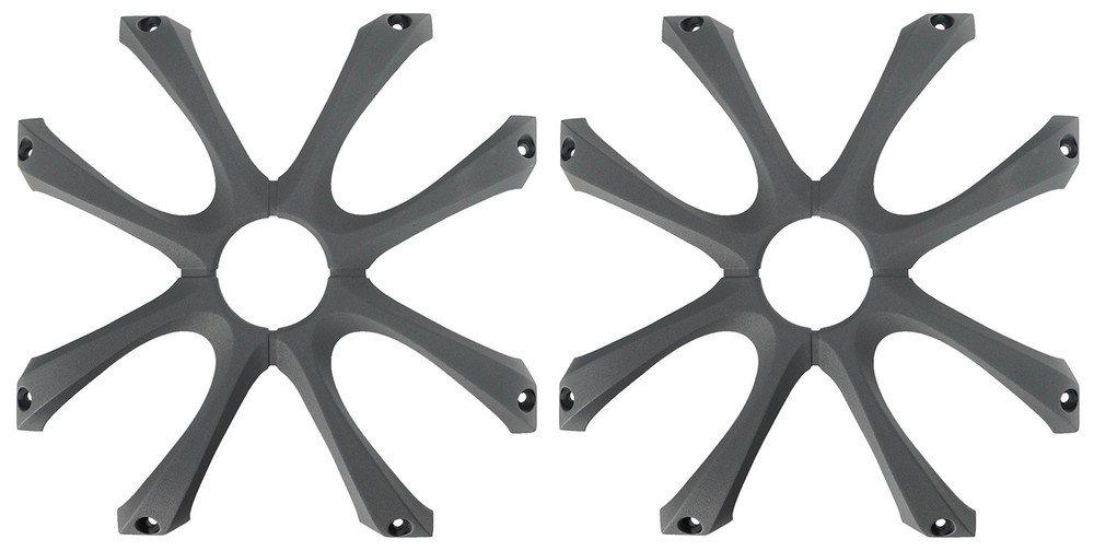 (2) Kicker 08GL710 10″ Aluminum Square Subwoofer Grilles For Solo-Baric L7 Subs