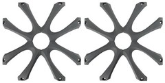 (2) Kicker 08GL710 10″ Aluminum Square Subwoofer Grilles For Solo-Baric L7 Subs