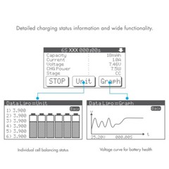 Tenergy T180 100W Touch Screen Balance Charger for NiMH/NiCd/Li-Po/Li-Fe Packs