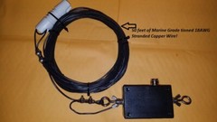 END FED “RANDOM WIRE” HF DIPOLE 9:1 ANTENNA. STAINLESS/ 80-6 METERS 150W PEP