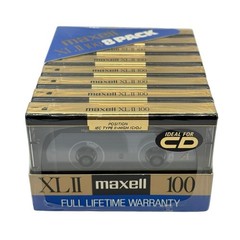 Maxell High Bias XLII 100 Minute Blank Audio Cassettes Box of 8 New Sealed NOS