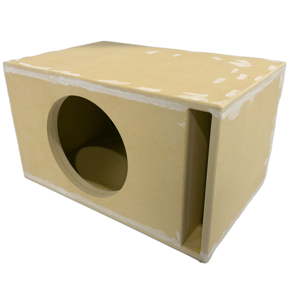 Single 1×12″ Spl Edition Vented Subwoofer Box Ported MDF 3/4 Double Baffle