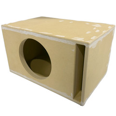 Single 1×12″ Spl Edition Vented Subwoofer Box Ported MDF 3/4 Double Baffle