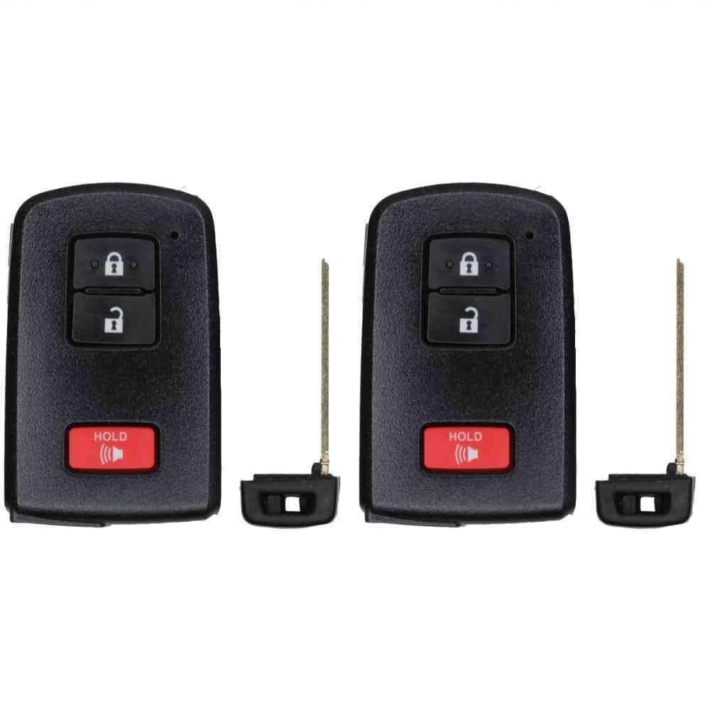 Replacement Smart Key Fob for Toyota Tacoma 2015-2021 FCC HYQ14FBA 2-Pack