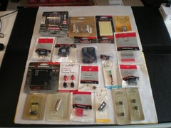 Radio Shack NOS Retailed packaged vintage electronic parts, 20 Retail, 173 parts