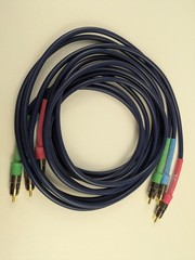 Audio Magic Xstream Silver Component Video RCA Connectors 3 Cables 2m 6.5 Feet