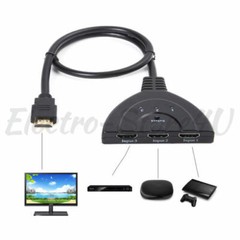 HDMI Switch 3×1 HDTV 1080p Splitter Cable Adapter Converter Hub Box 3 In 1 Out