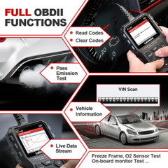 LAUNCH OBD2 Scanner CR529 OBDII Code Reader Car Check Engine Diagnostic Tool I/M