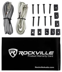 Pair Rockville RV46.3A 4×6″ 3-Way Car Speakers 500 Watts/70 Watts RMS CEA Rated
