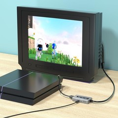 High-Definition HDMI to Component Converter with Integrated Cables & Scaler