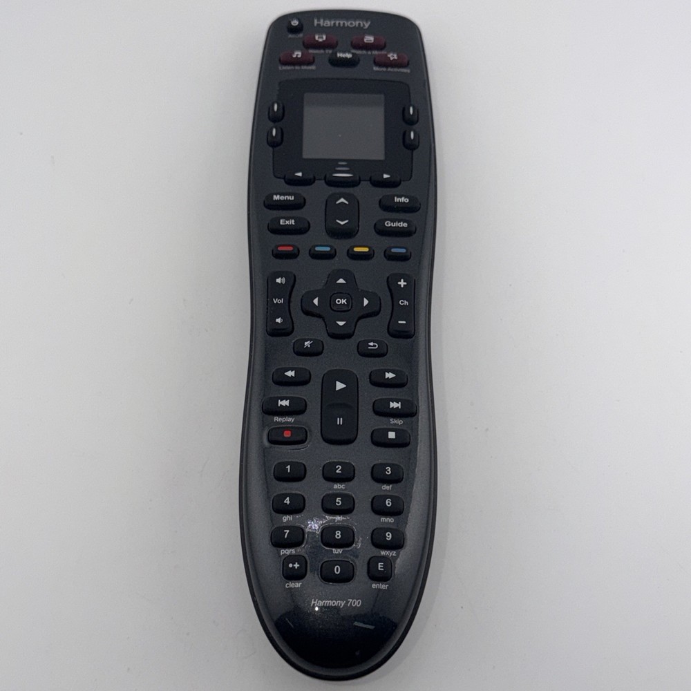 Genuine Logitech Harmony 700 Universal Remote Black -Tested