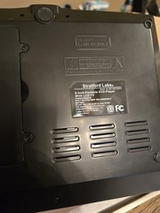 Stratford Labs SL-901 DVD Player.. Used Less Than 2 Hours. Swivel Screen. Video