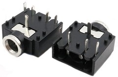 bnafes 15pcs PJ-307 3.5mm Stereo Jack Socket 5 Pin PCB Mount Female Black