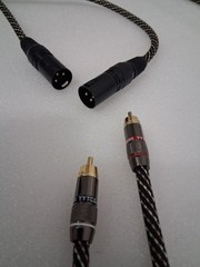 YYTCG XLR Male to RCA Male Gold Plated Audio Cable 1:2 Split Black/White