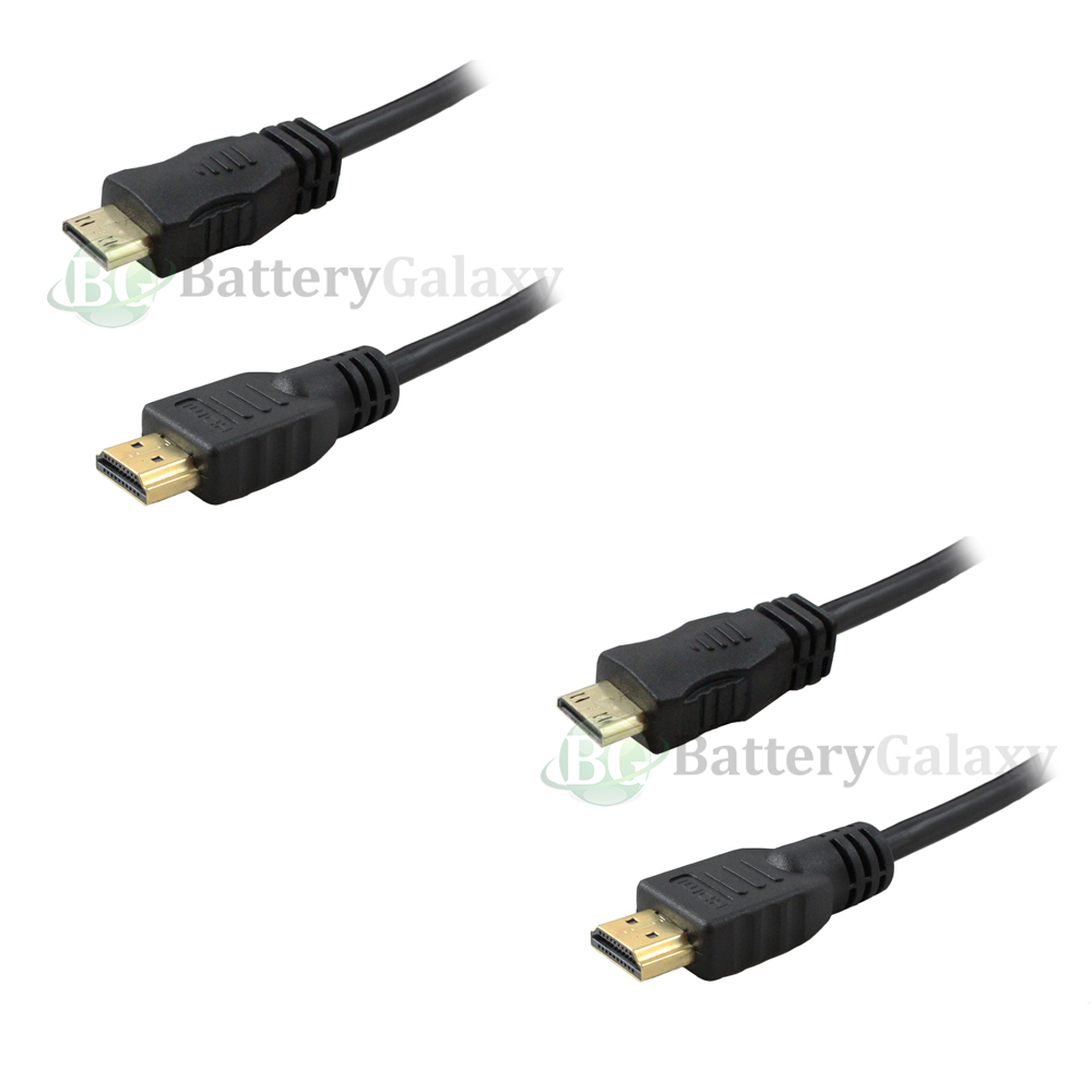 2X NEW 6FT HDMI to Mini HDMI Cable For Sony Canon Nikon HD Camera HOT!