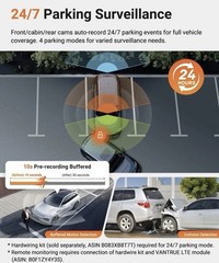 Vantrue N4 Pro S (N4 Pro S) 3 Channel Dashcam 4K + 1080P + 2.5K Optional LTE