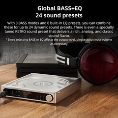 FiiO DM15 Portable Stereo CD Player with True 24Bit R2R DAC (Black)