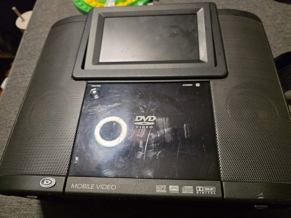 Venturer PVS1662 Portable DVD Player MP3 JPG Dolby Digital Black RCA Headphone