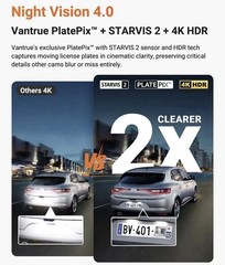 Vantrue N4 Pro S (N4 Pro S) 3 Channel Dashcam 4K + 1080P + 2.5K Optional LTE