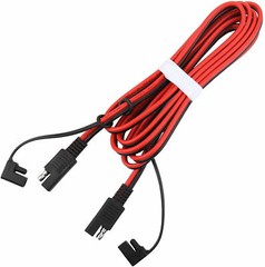 SAE to SAE Extension Cable 16AWG 12-24V 2 Pin Quick Disconnect Wire Harness Cord
