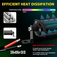 10″ inch 450W LED Work Light Bar Combo Spot Flood for Can-Am Polaris RZR UTV ATV